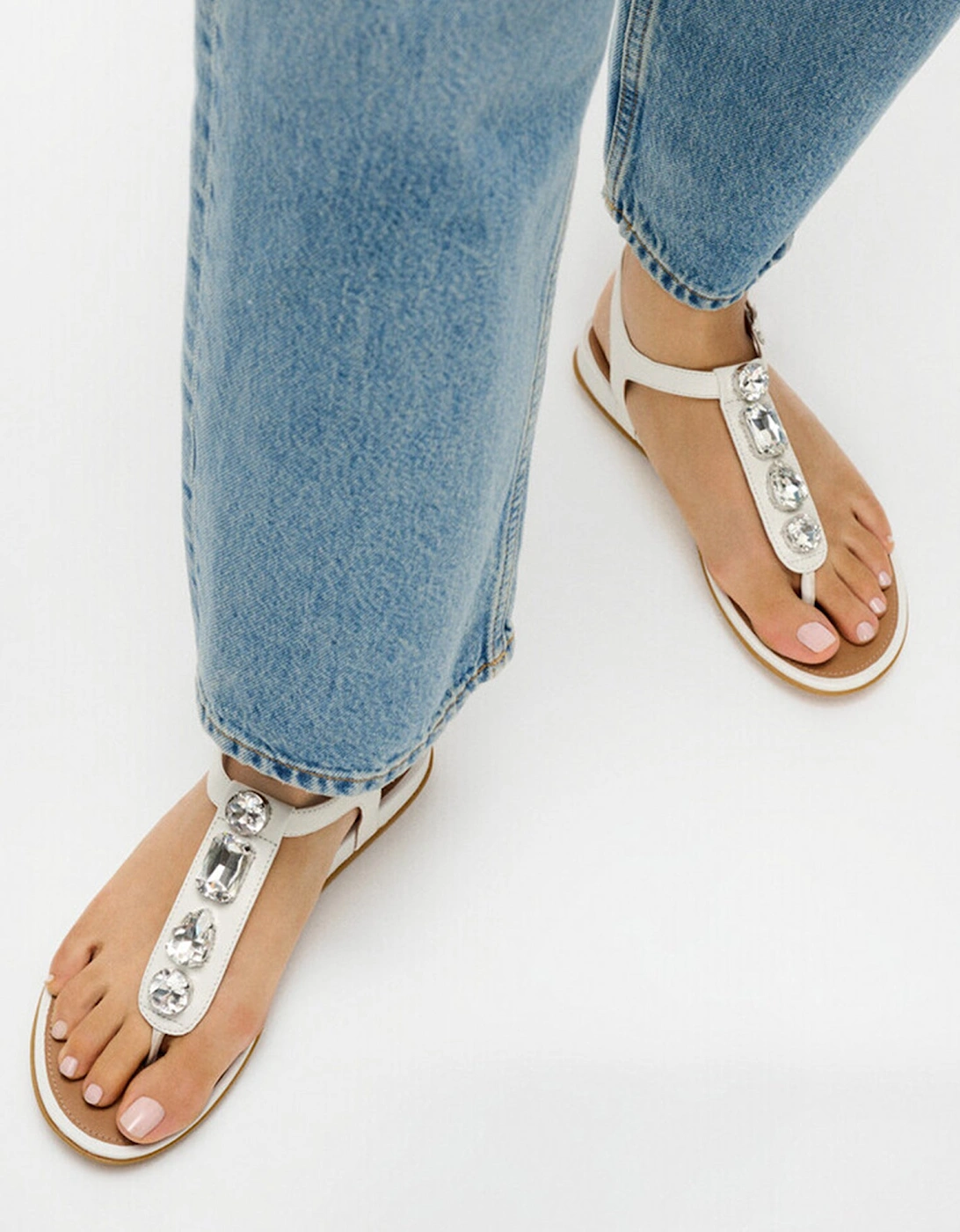 GRACIE ULTRA Womens Ankle Strap Sandals Urban White, 7 of 6