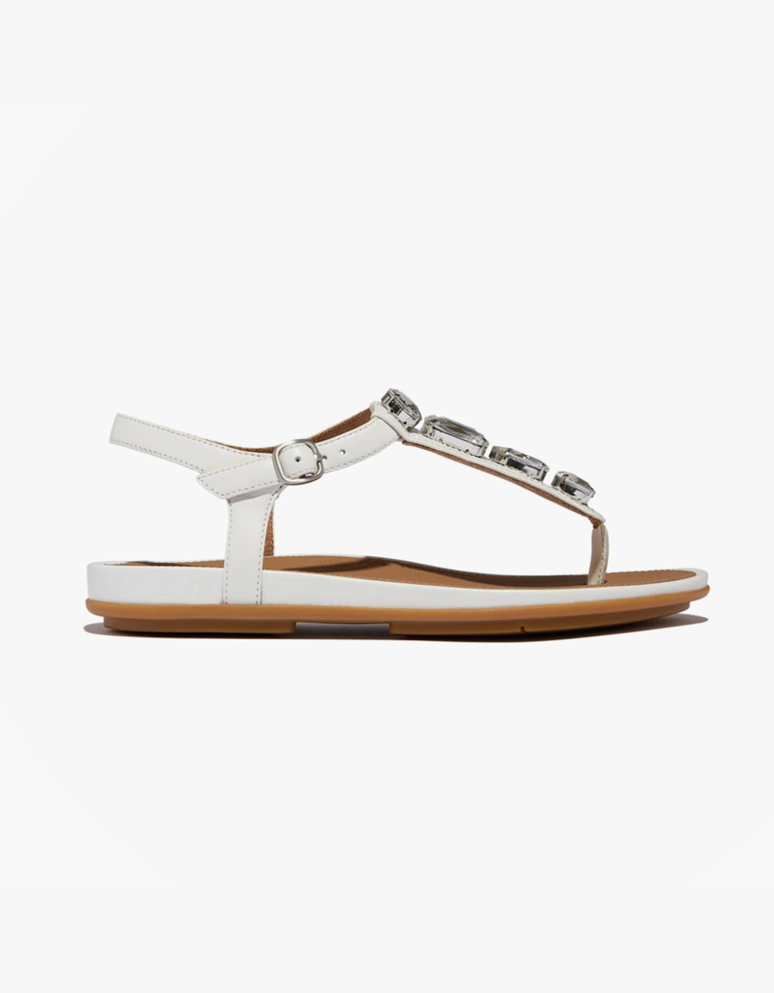 FitFlop Women's FitFlop GRACIE ULTRA Womens Ankle Strap Sandals Urban White