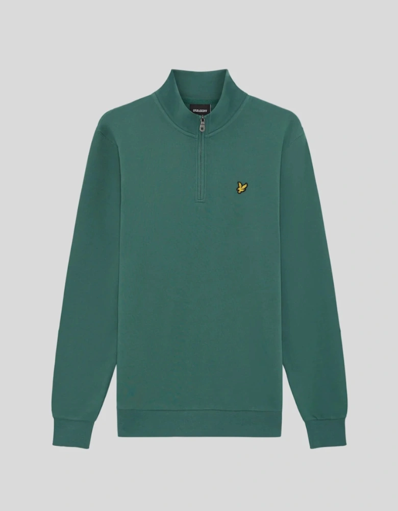Lyle & Scott Loopback Quarter-Zip Sweatshirt - Everglade