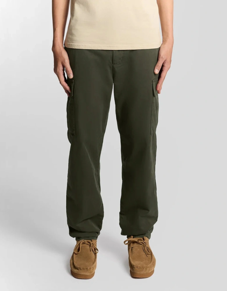 Lyle & Scott Regular Fit Cargo Pocket Trousers - Olive
