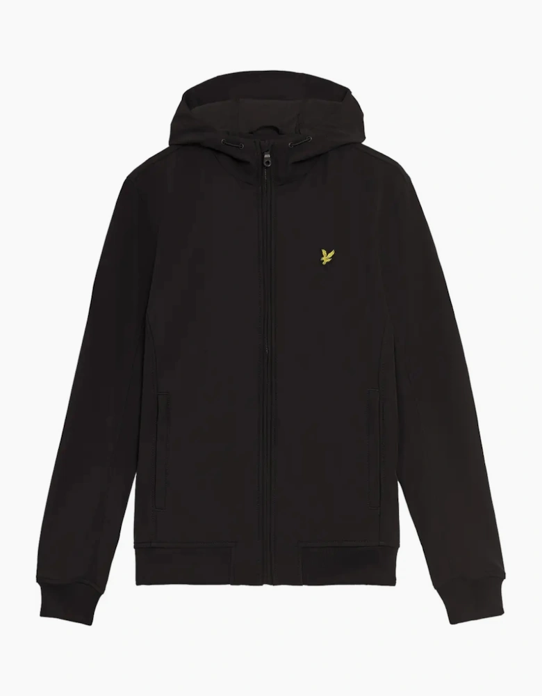 Lyle & Scott Fleece Back Softshell Jacket - Black