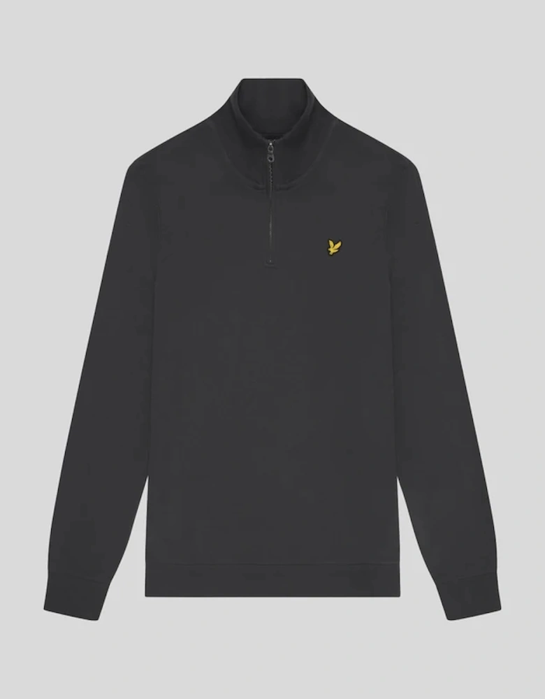 Lyle & Scott Loopback Quarter-Zip Sweatshirt - Gunmetal