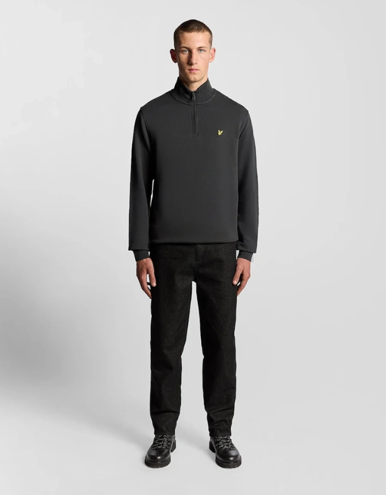 Lyle & Scott Loopback Quarter-Zip Sweatshirt - Gunmetal