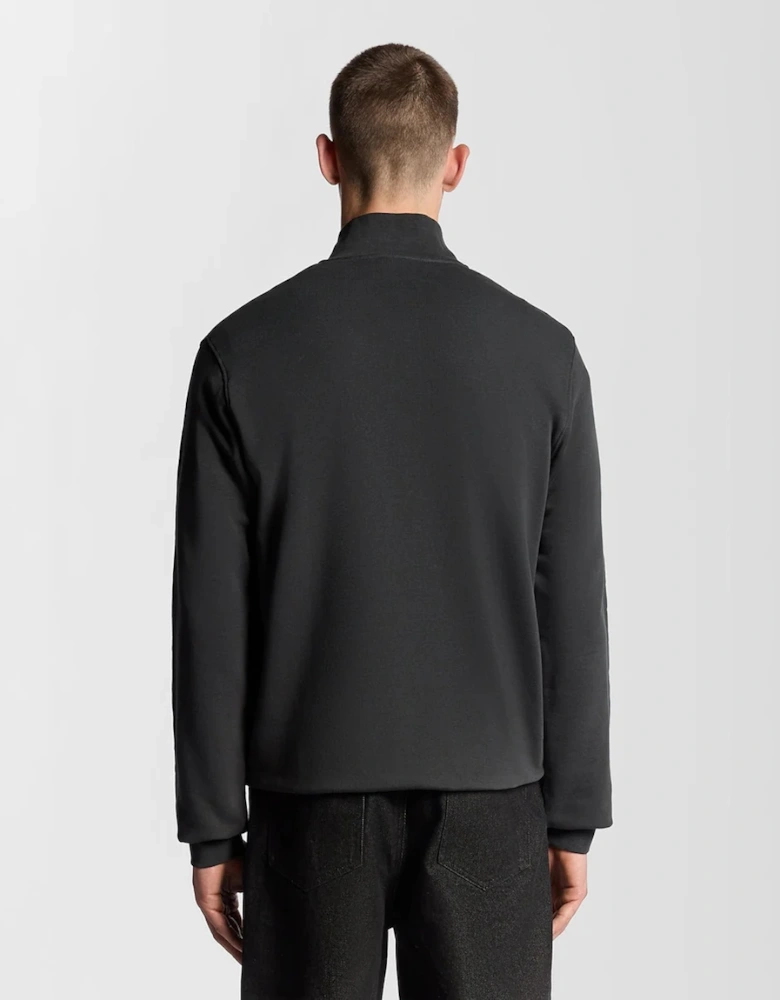 Lyle & Scott Loopback Quarter-Zip Sweatshirt - Gunmetal