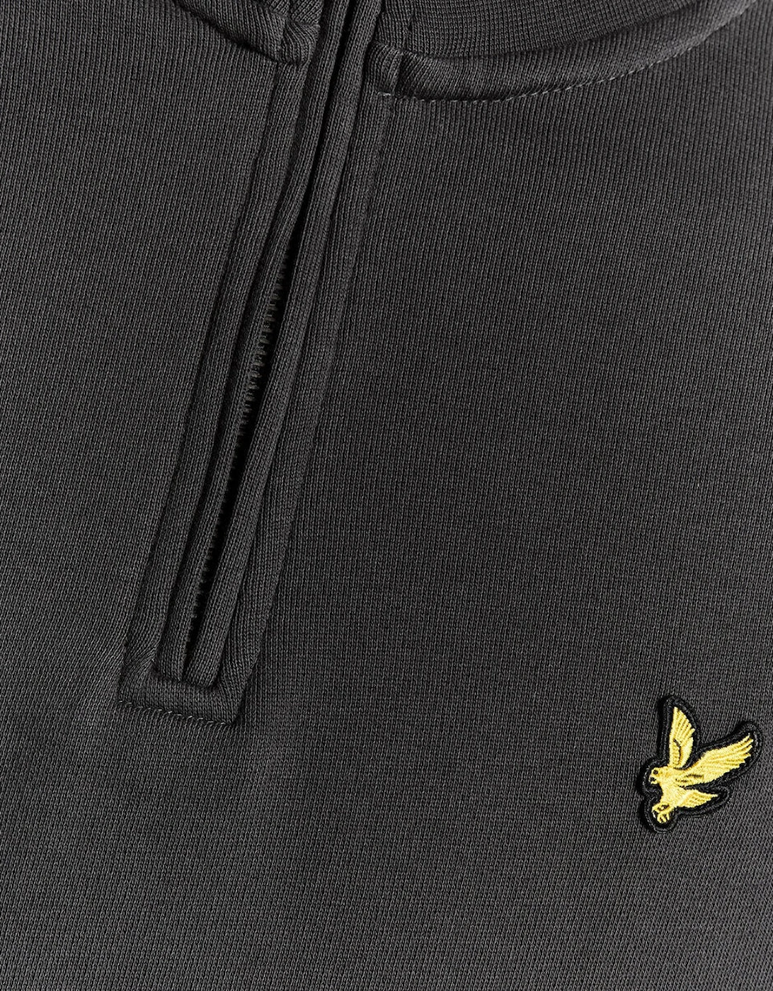 Lyle & Scott Loopback Quarter-Zip Sweatshirt - Gunmetal