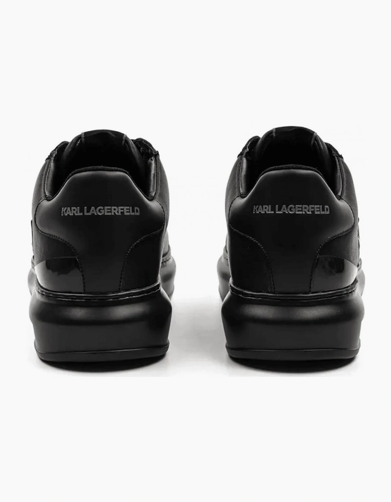 Signia Shine Logo Triple Black Leather Trainer