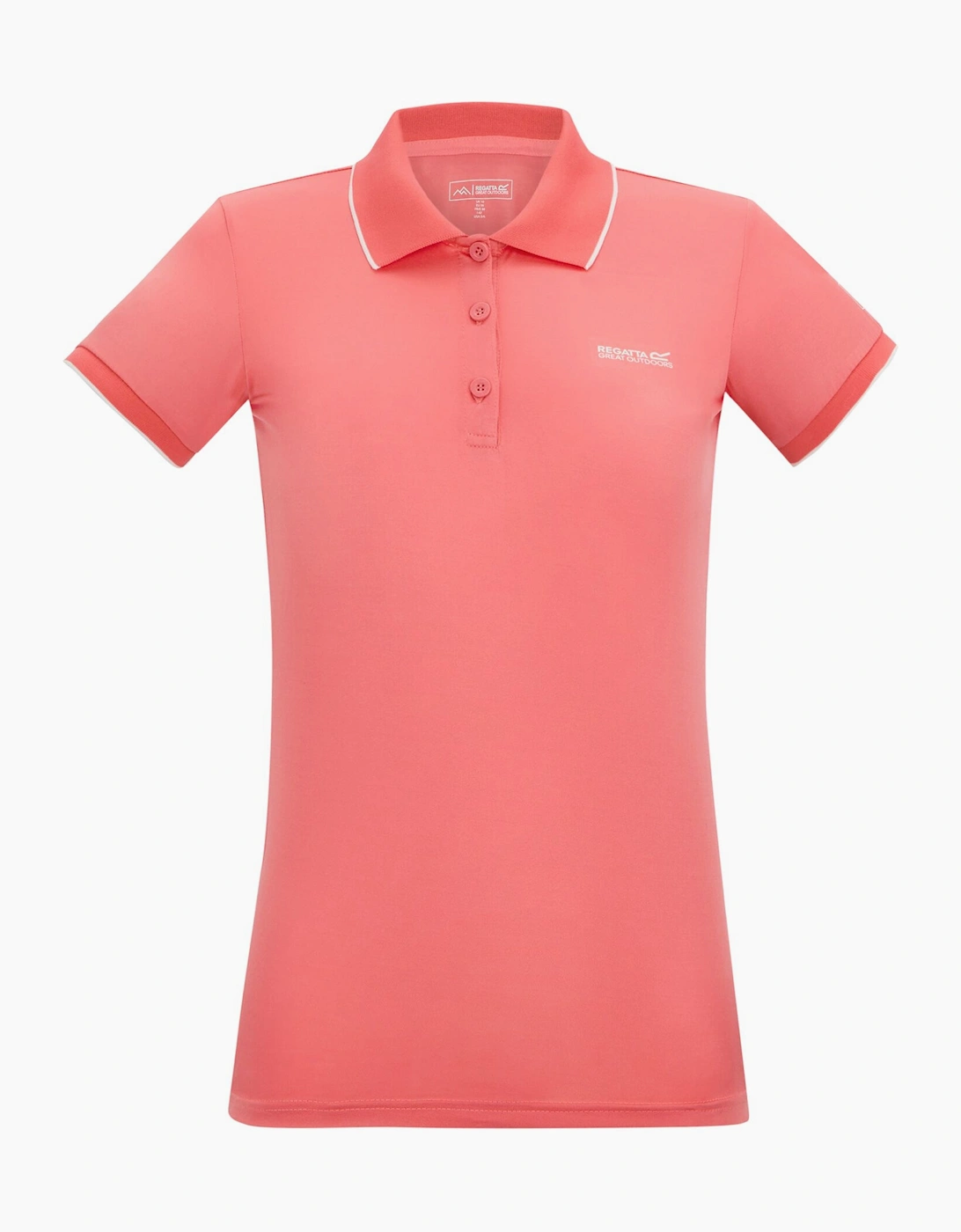 Regatta Women's Regatta Womens/Ladies Remex II Polo Neck T-Shirt - Peach Pink Solid