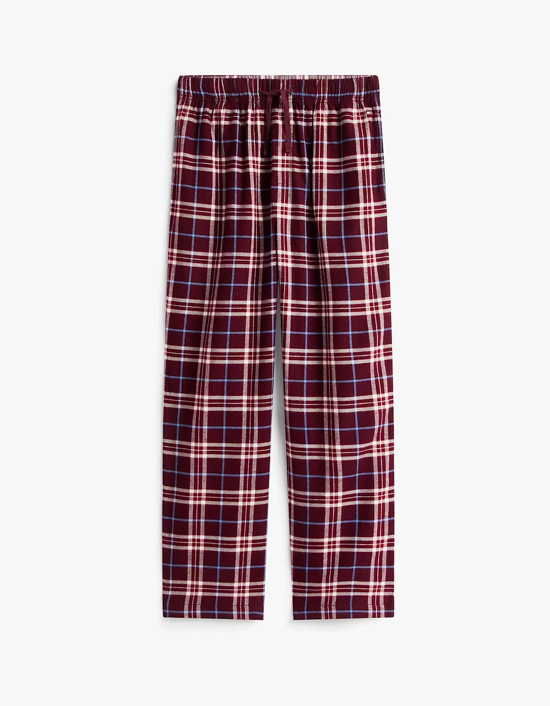 Tommy Hilfiger RELAXED FLANNEL PJ Mens Set Tartan Reiker Burgundy