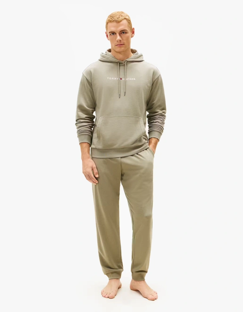 Tommy Hilfiger HOODIE Mens Drawstring Lounge Hoody Utility Sage