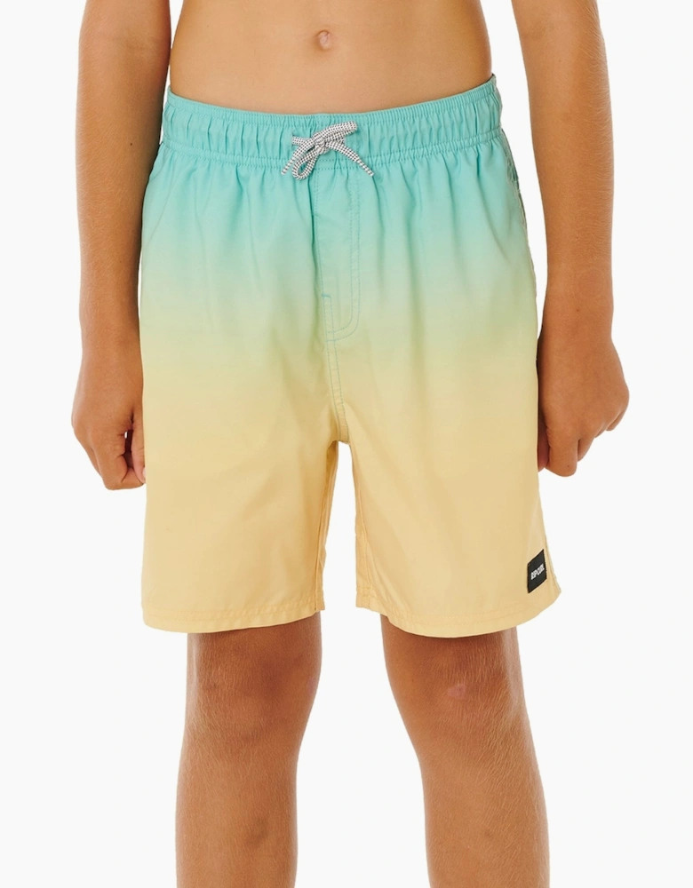 Rip Curl Kids Offset Fade Volly Boardshorts