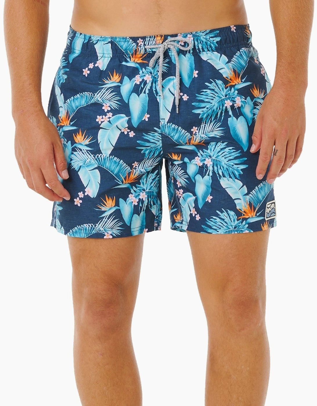 Ripcurl Men's Navy Rip Curl Streamline Floral Volley Boardshorts - Size: 33/32/32