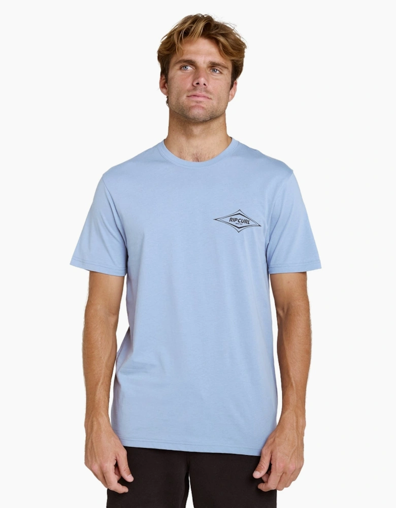 Rip Curl Mens Streamline Diamond Short Sleeve T-Shirt