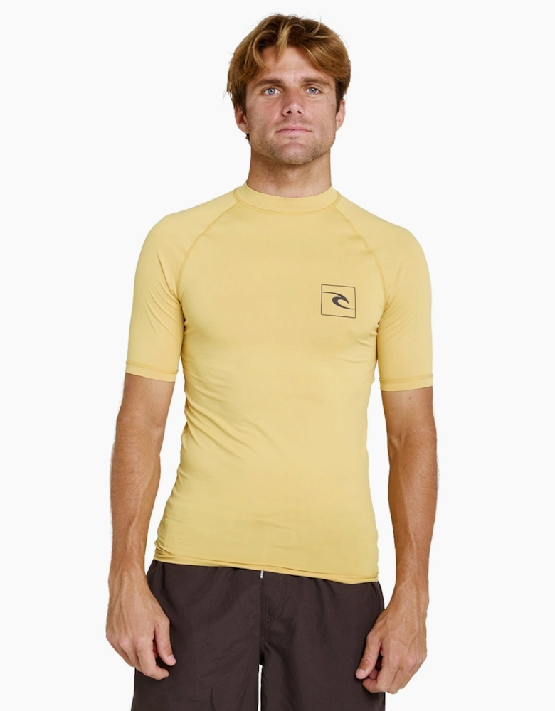 Rip Curl Mens Streamline UPF Short Sleeve Rash Vest