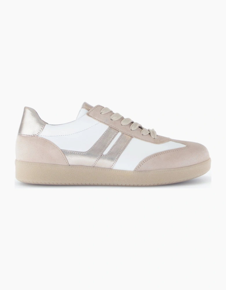 WEST Womens Court Trainers Beige