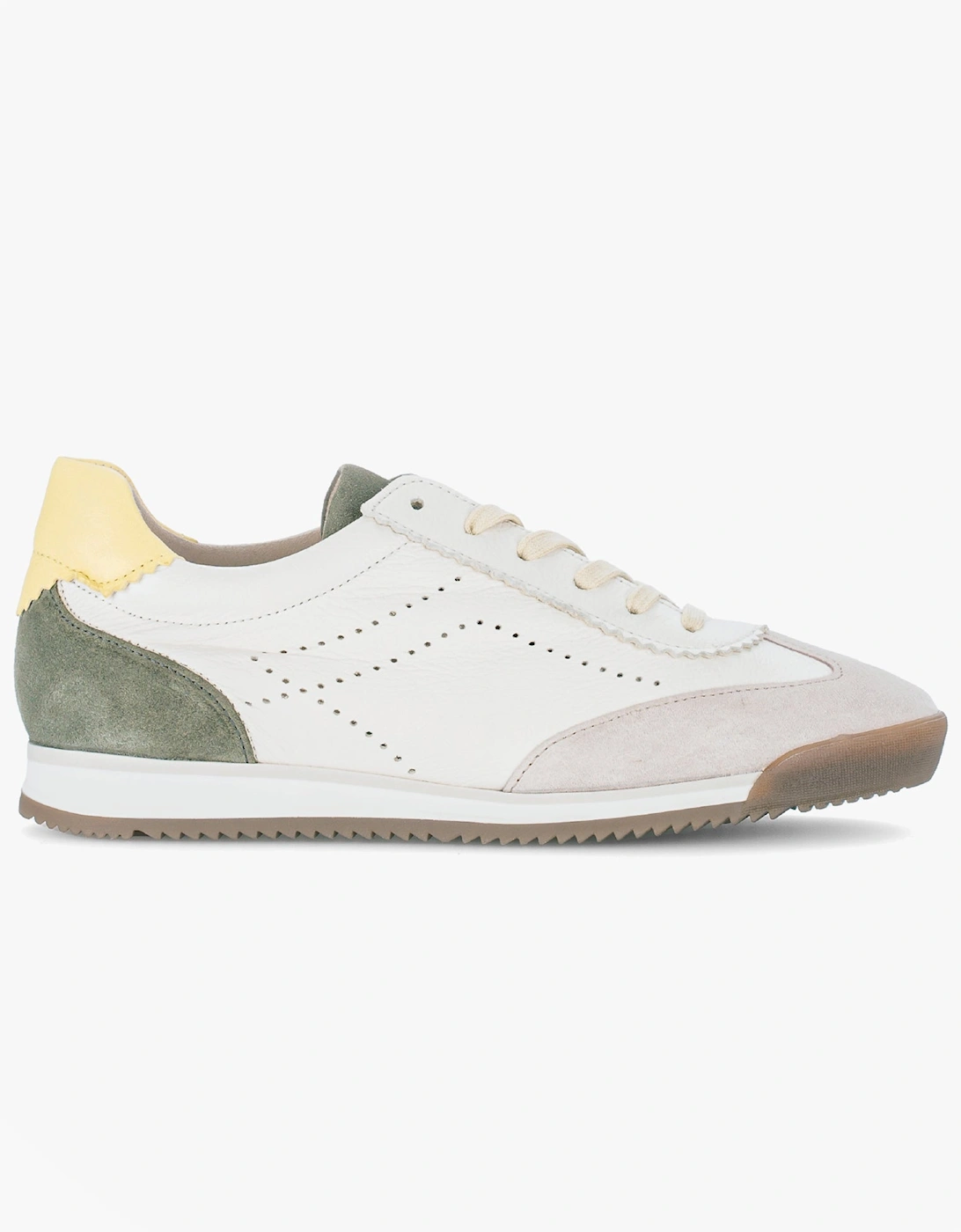 NOVICE Womens Court Trainers WHITE, 6 of 5