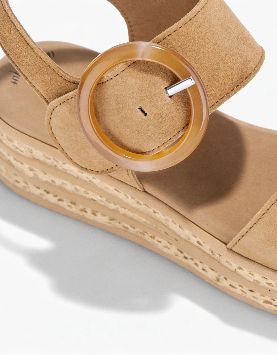 ANDRE Womens Ankle Strap Sandals Brown