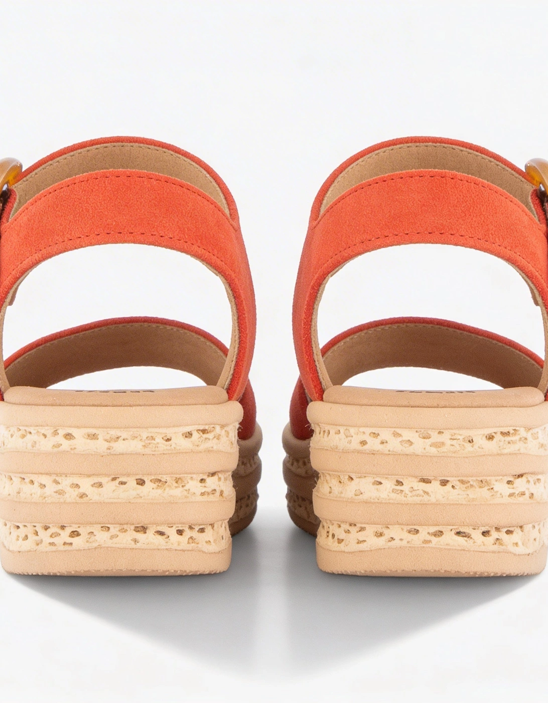 ANDRE Womens Ankle Strap Sandals Orange