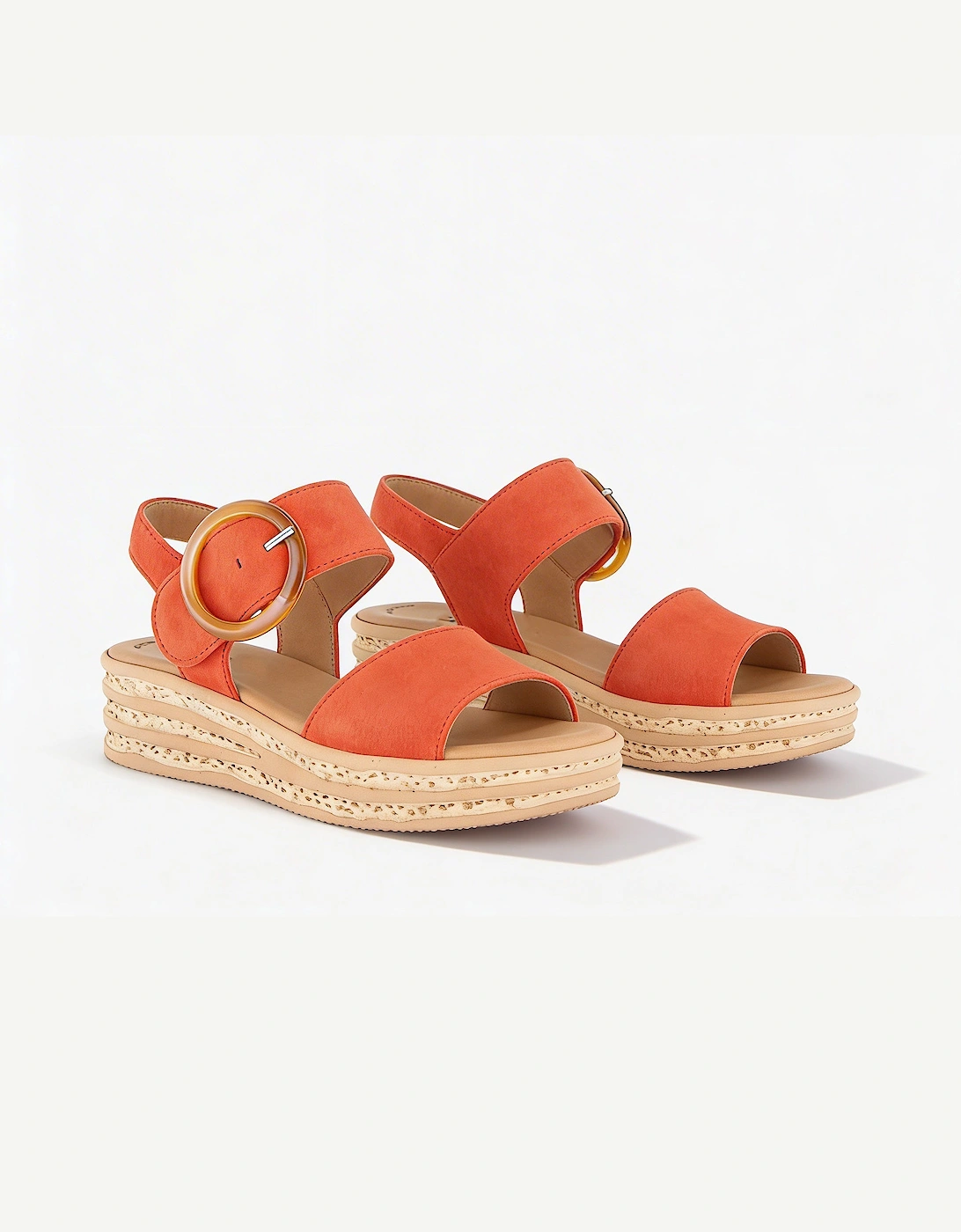 ANDRE Womens Ankle Strap Sandals Orange