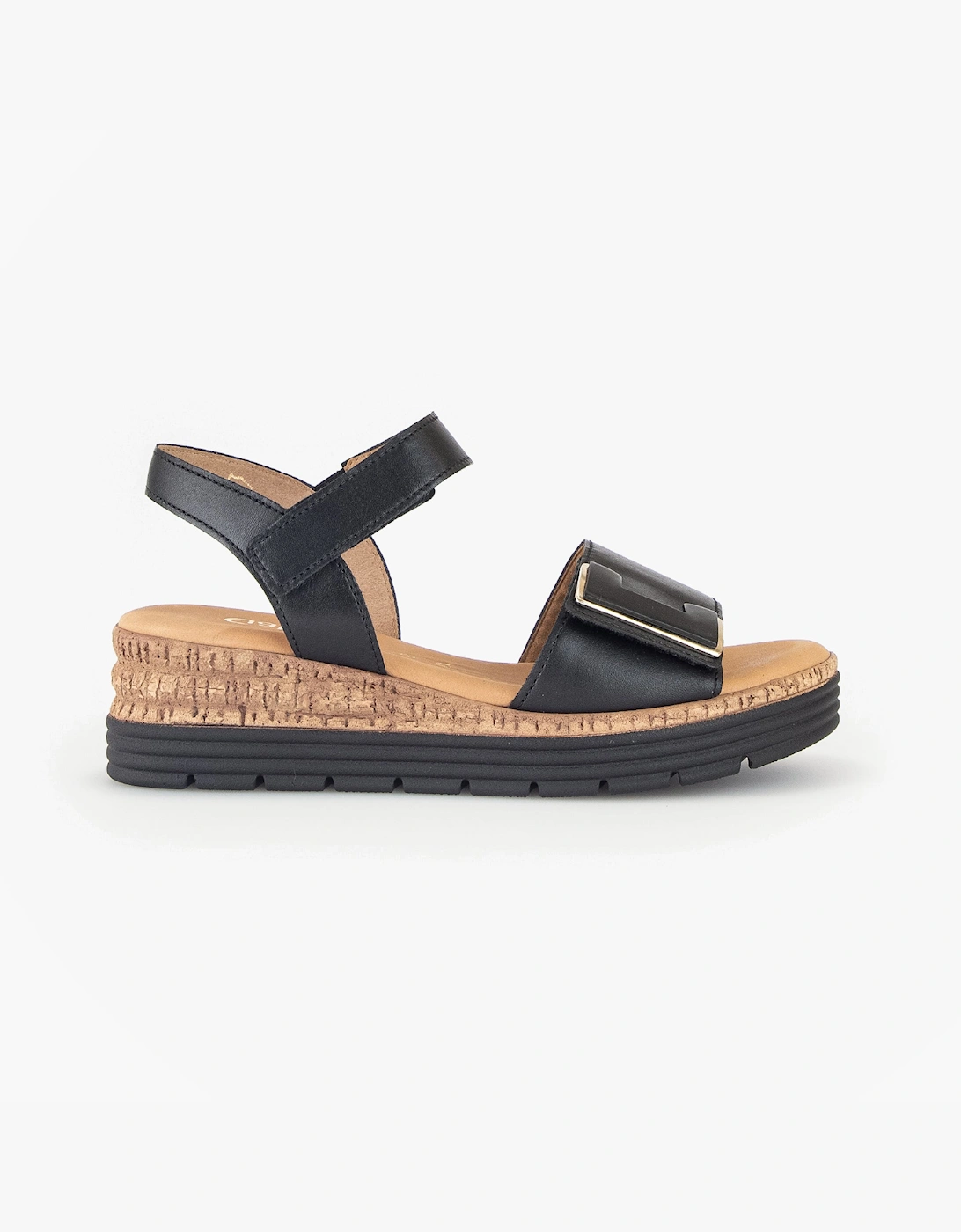 Gabor Women's Black Shout Ankle Strap Sandals - Size: 5