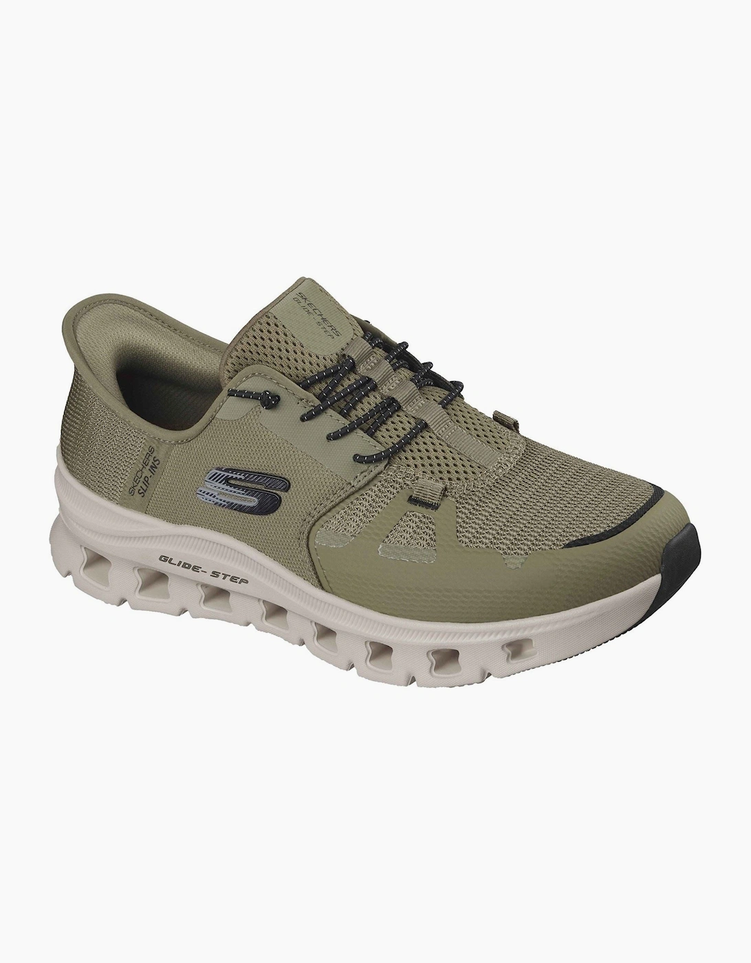Glide-Step Pro Textile Men's Olive/Black Standard Trainers, 6 of 5