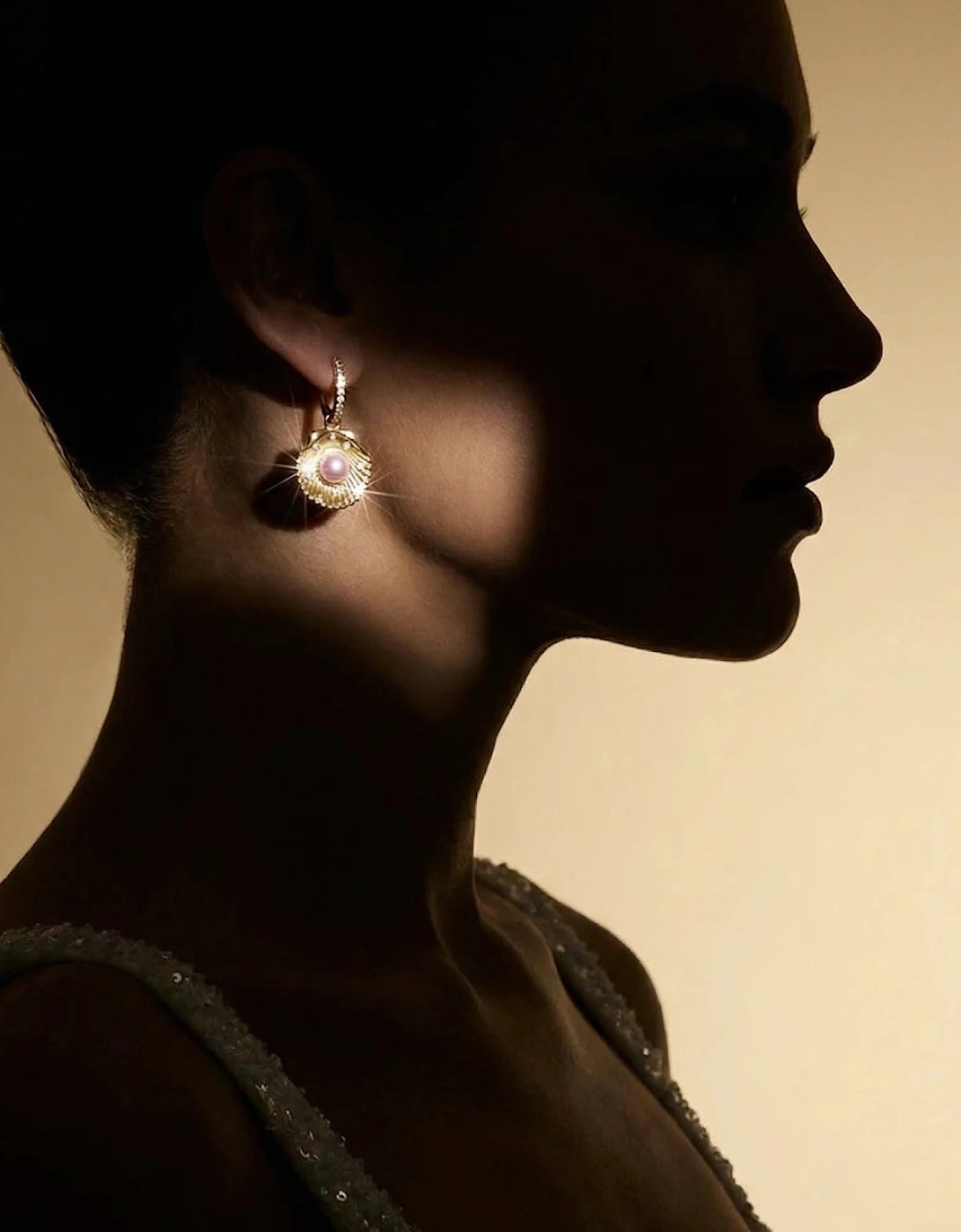 Sea Shell Pearl Earrings Multi Colour