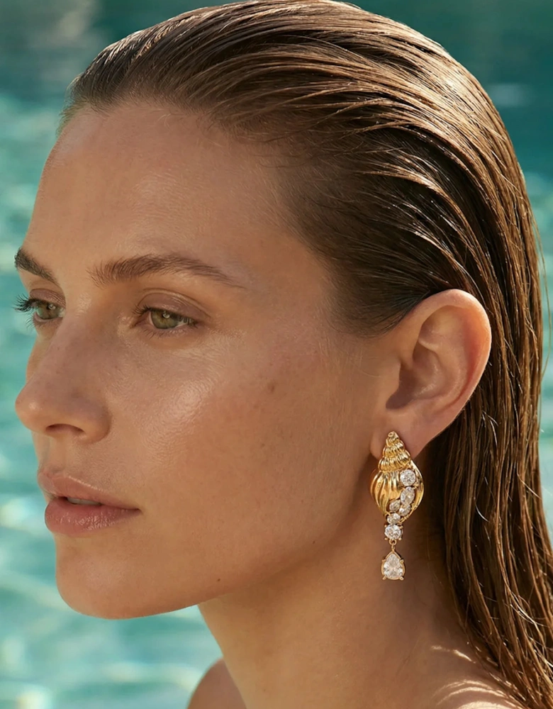 Mercenaria Earrings Gold