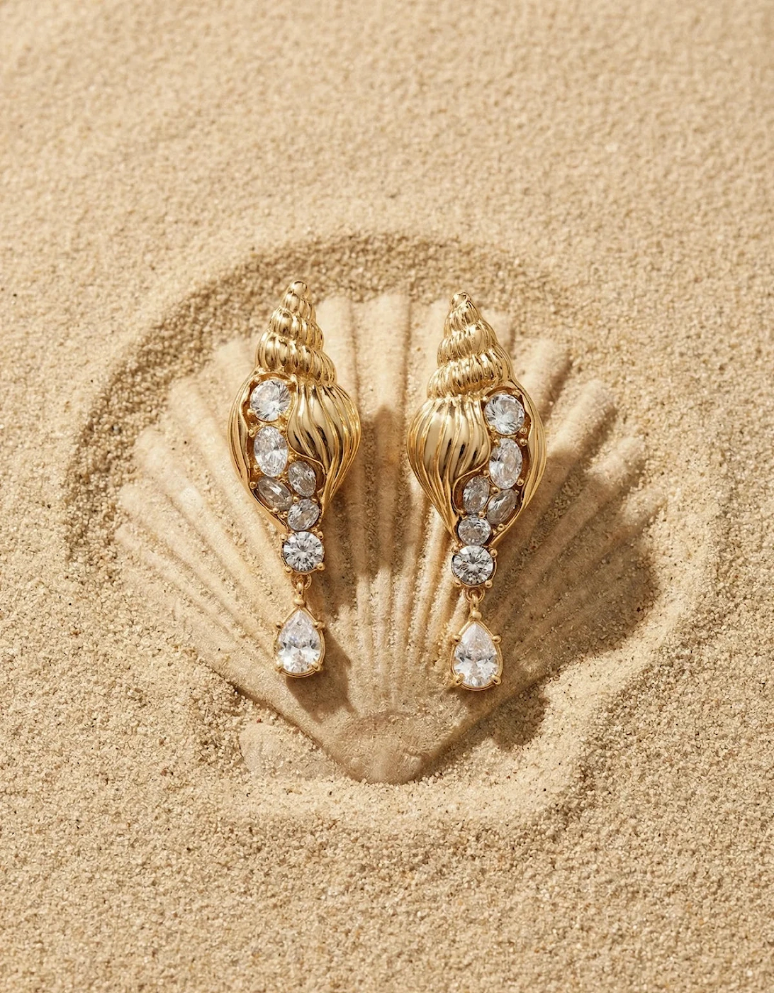 Oceanus Oceanus Women's Marcenaria Metal Drop Earrings - Gold