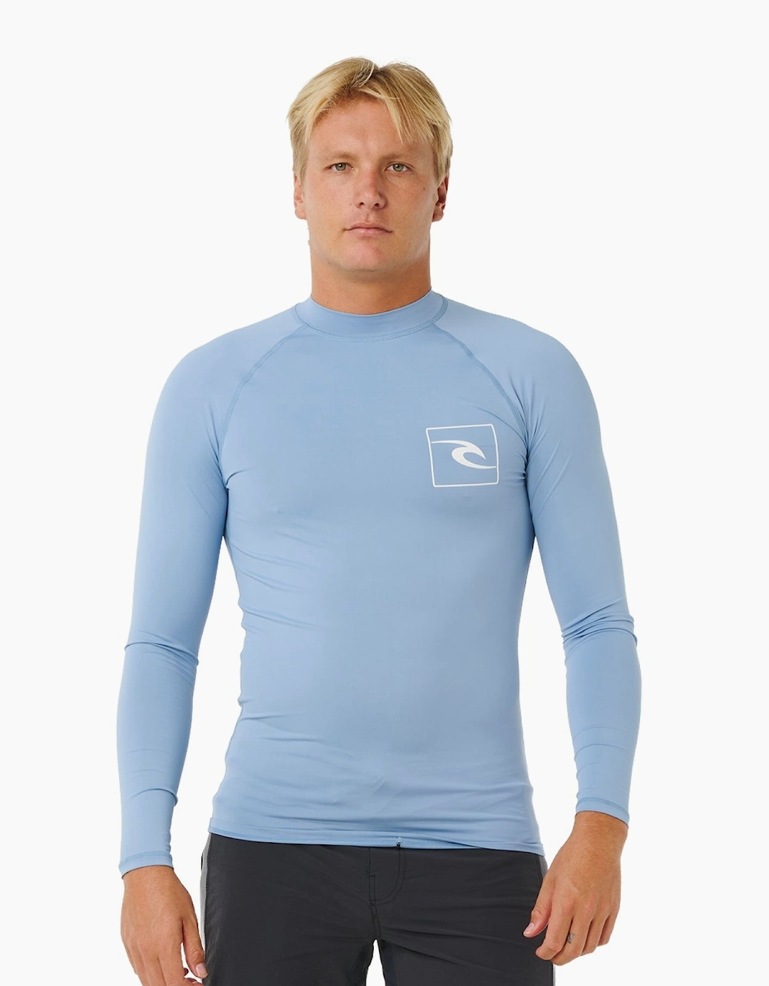 Ripcurl Men's Blue Rip Curl Streamline Upf Long Sleeve Rash Vest  S