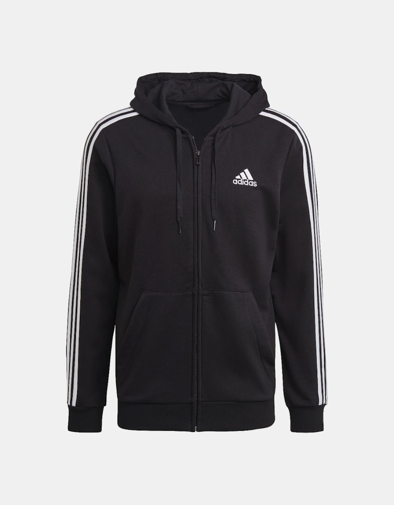 Essentials 3-Stripes Full-Zip Hoodie - Essentials French Terry 3-Stripe Full-Zip Hoodie
