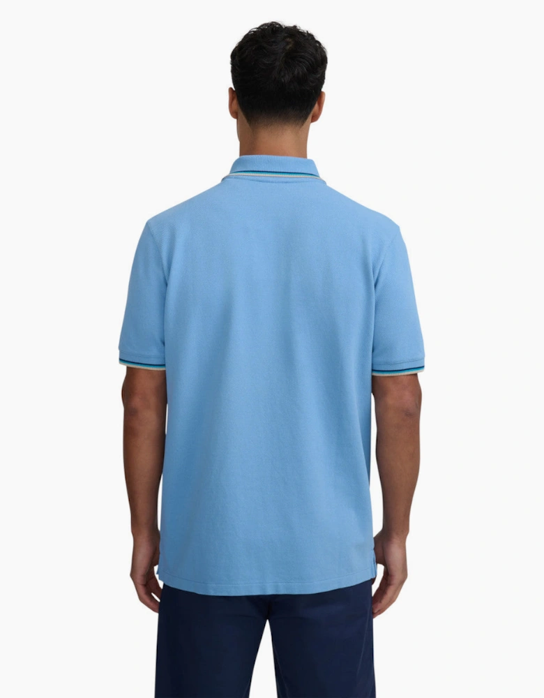 Tipped Badge Pique Polo S1-26 Dusty Pink