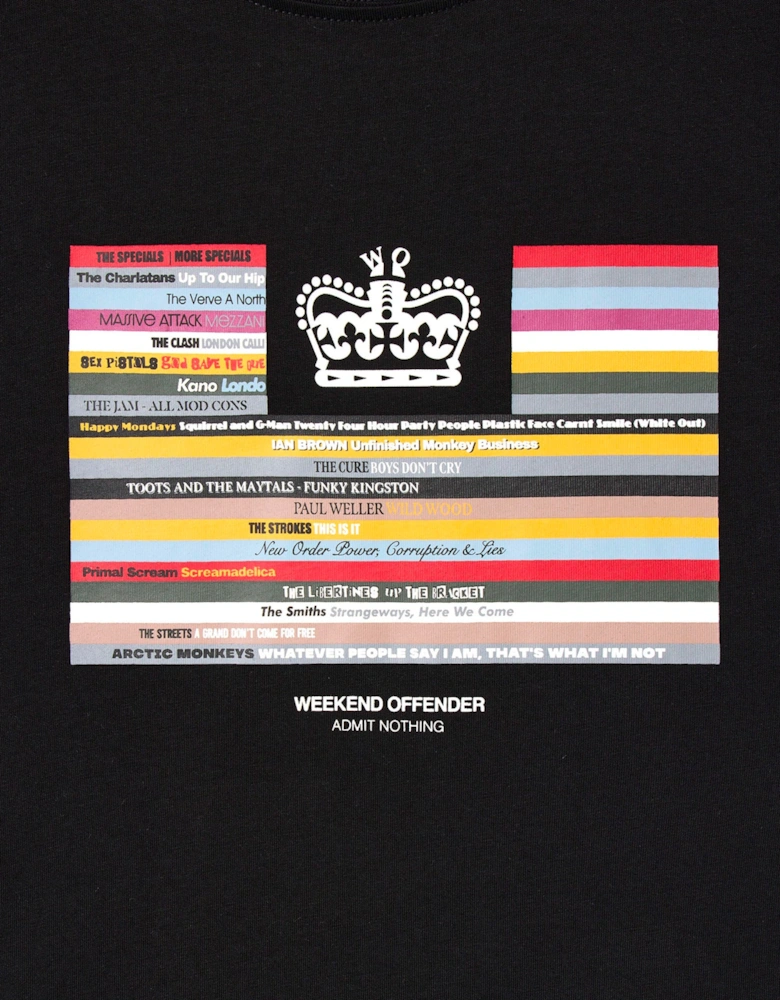 Weekend Offender Vinyl Graphic T-Shirt BLACK