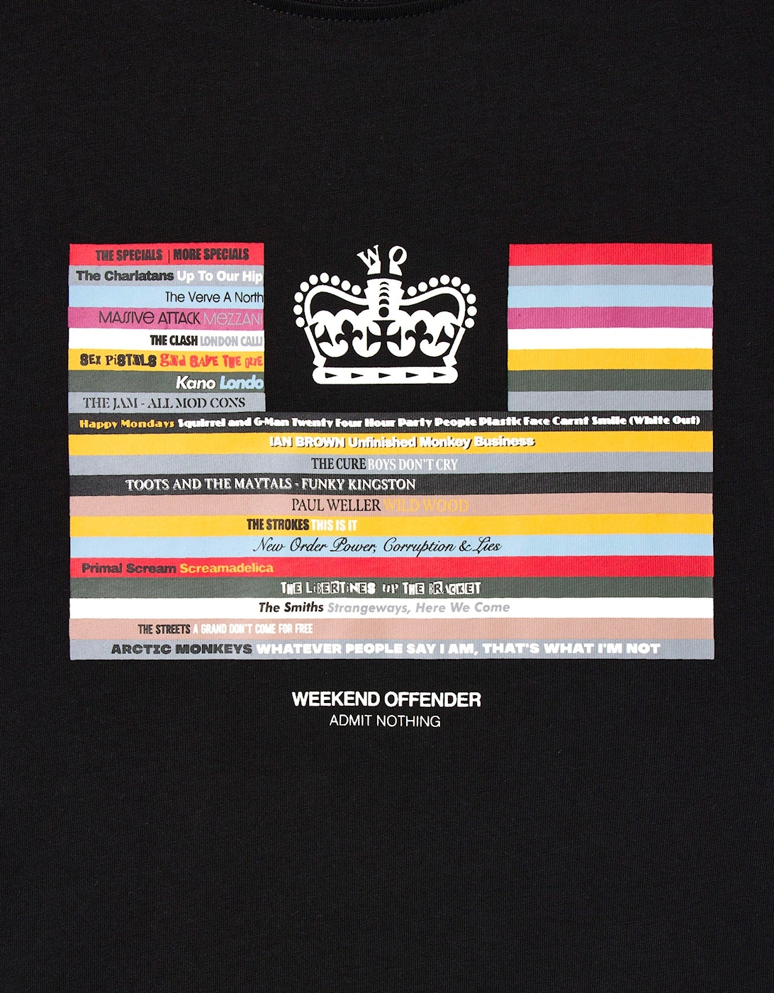 Weekend Offender Vinyl Graphic T-Shirt BLACK