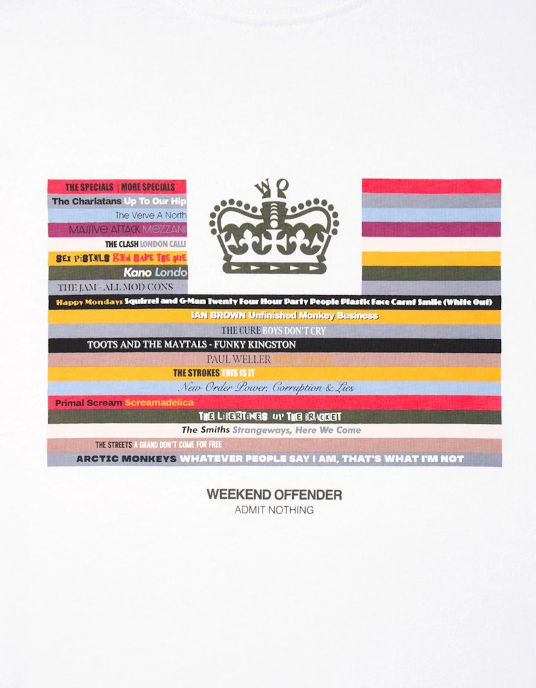 Weekend Offender Vinyl Graphic T-Shirt WHITE