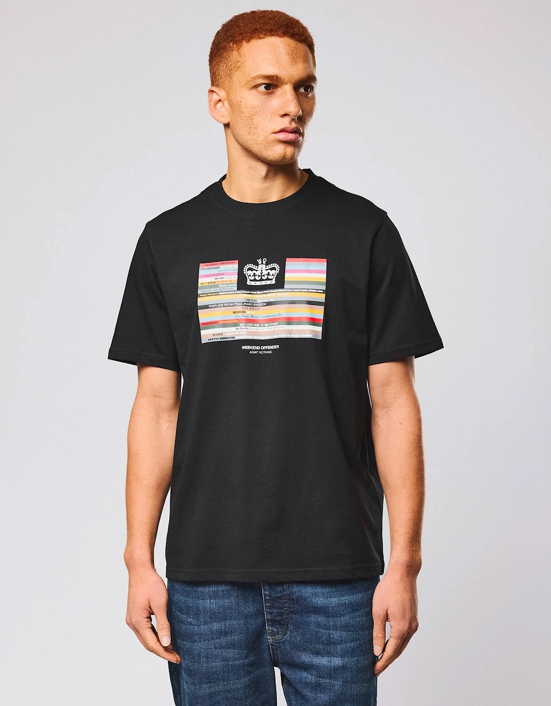Weekend Offender Vinyl Graphic T-Shirt BLACK
