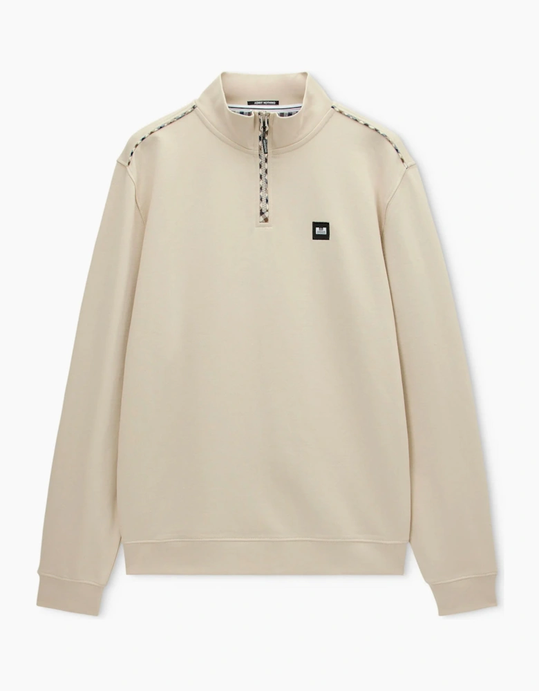 Matisa 1/4 Zip Sweatshirt CEMENT