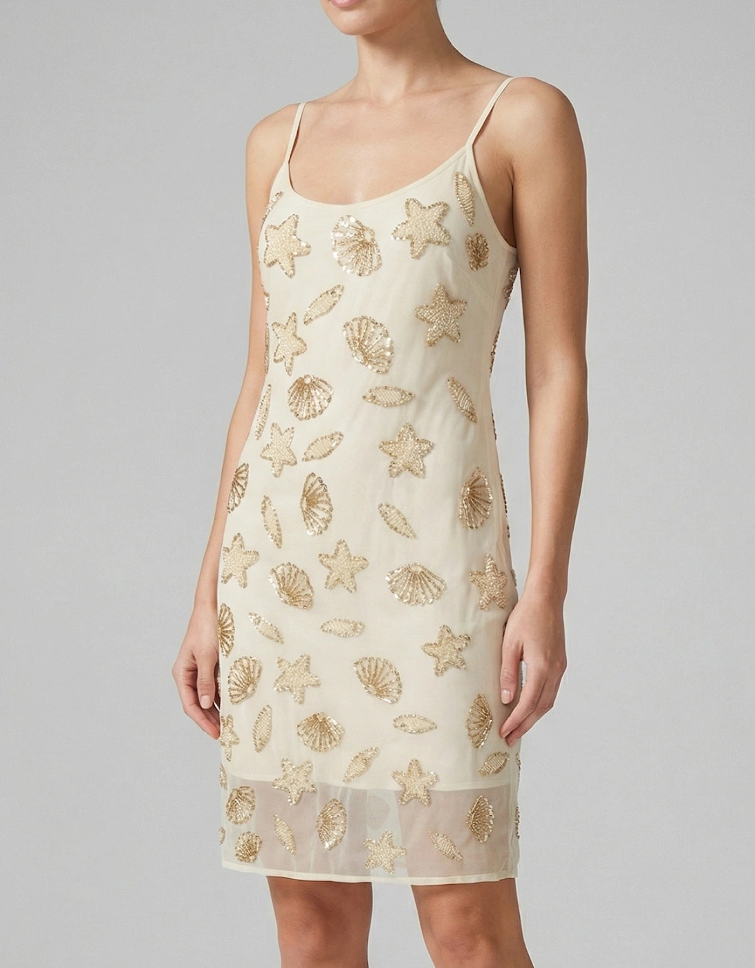 Ivory Seashell Motif Slip Dress, 5 of 4
