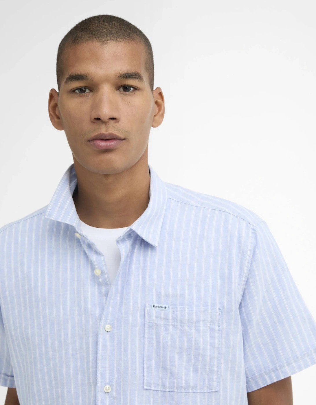 Nelson Striped Summer Fit Shirt BL33 Blue