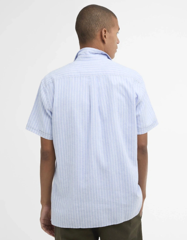 Nelson Striped Summer Fit Shirt BL33 Blue