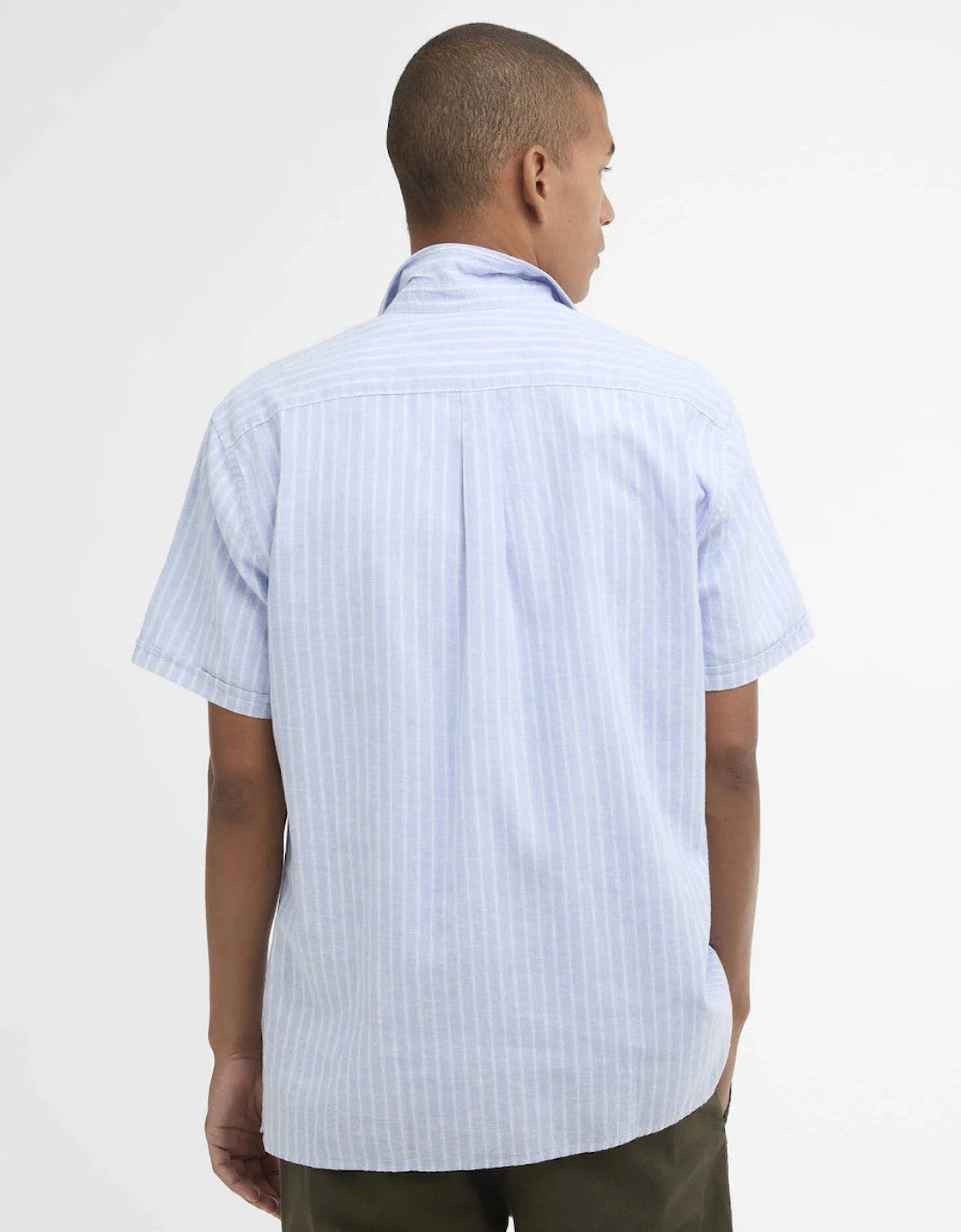 Nelson Striped Summer Fit Shirt BL33 Blue