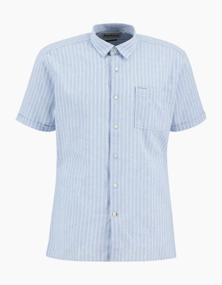 Nelson Striped Summer Fit Shirt BL33 Blue