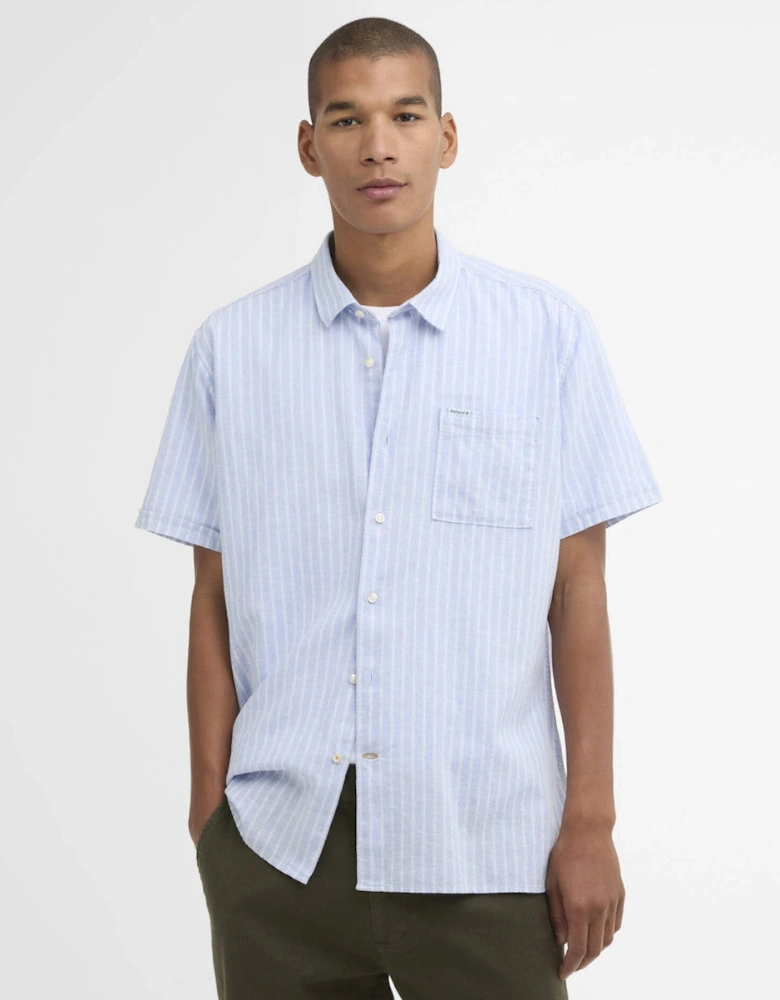 Nelson Striped Summer Fit Shirt BL33 Blue
