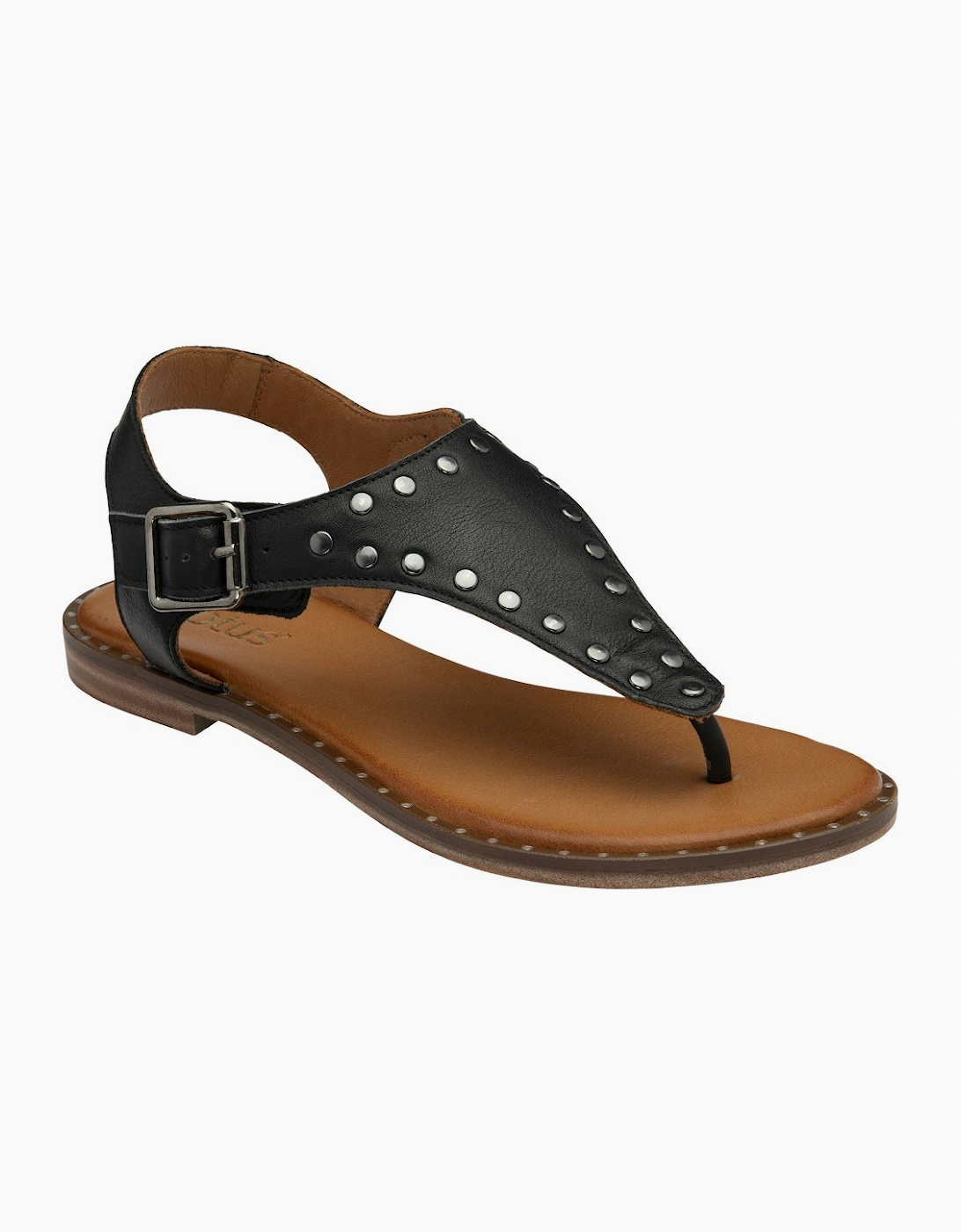 Lotus Women's Black Juanita Toe Post Sandals - Size 7