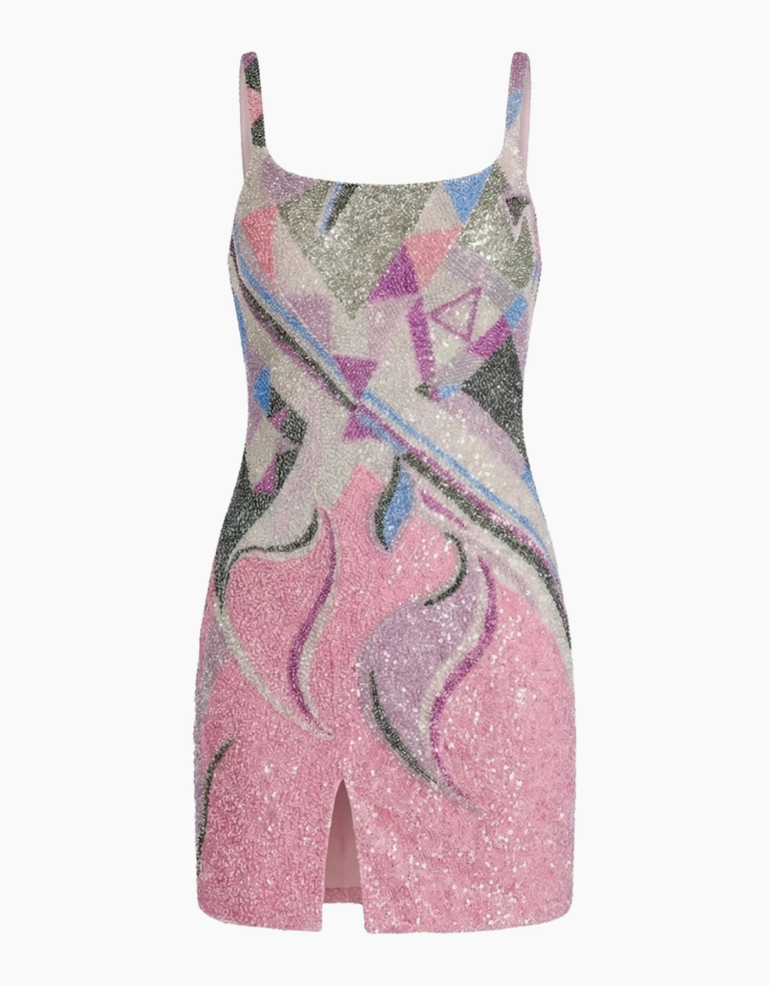 Sofia Hand  Beaded Party Dress Multi Color