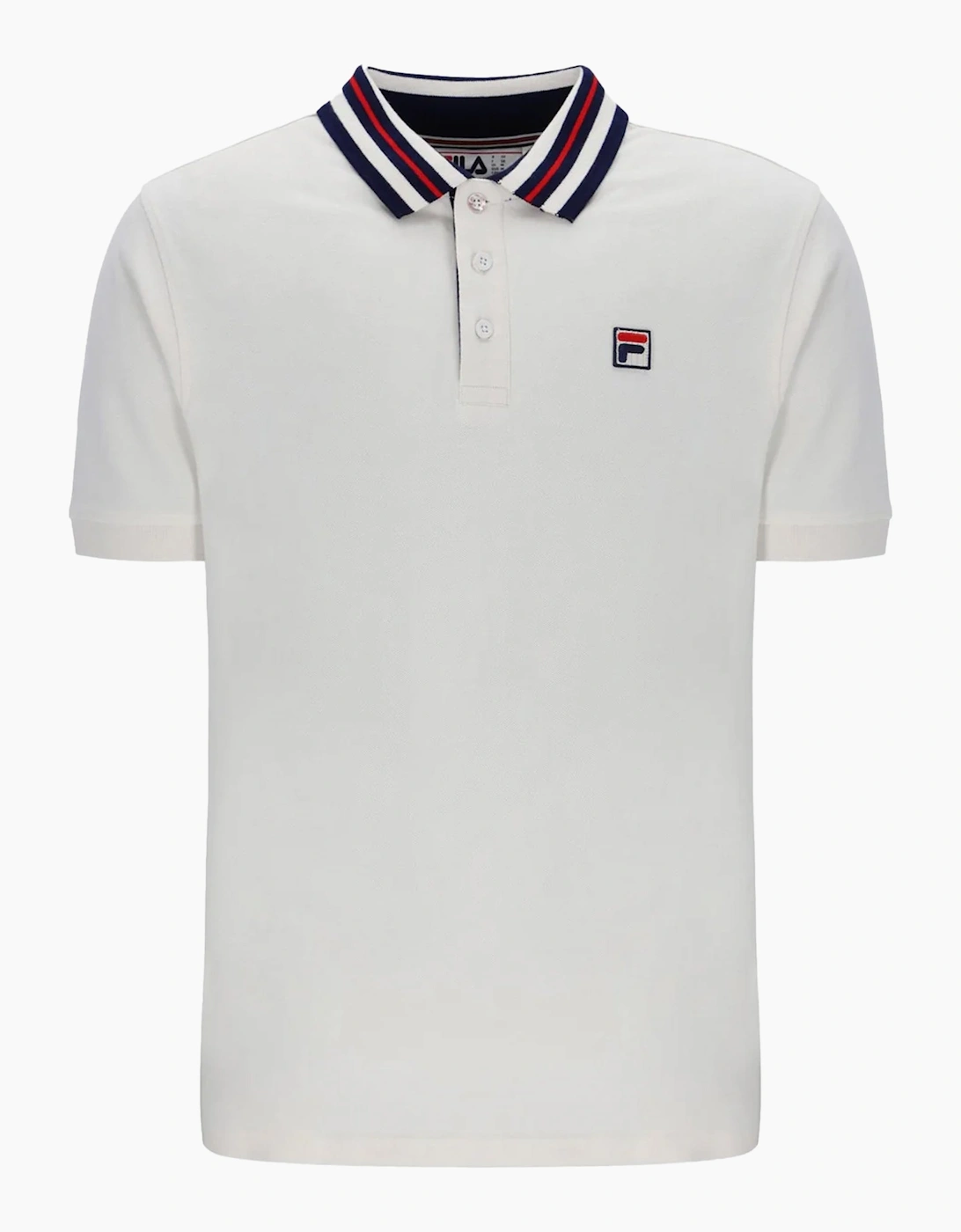 Fila Achille Heritage Contrast Collar Basic Polo Shirt Gardenia, 3 of 2