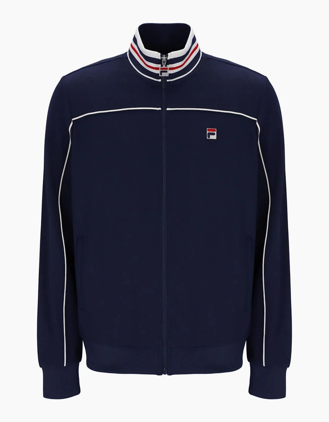 Fila Federico Tipped Neck Track Top Jacket Fila Navy, 3 of 2