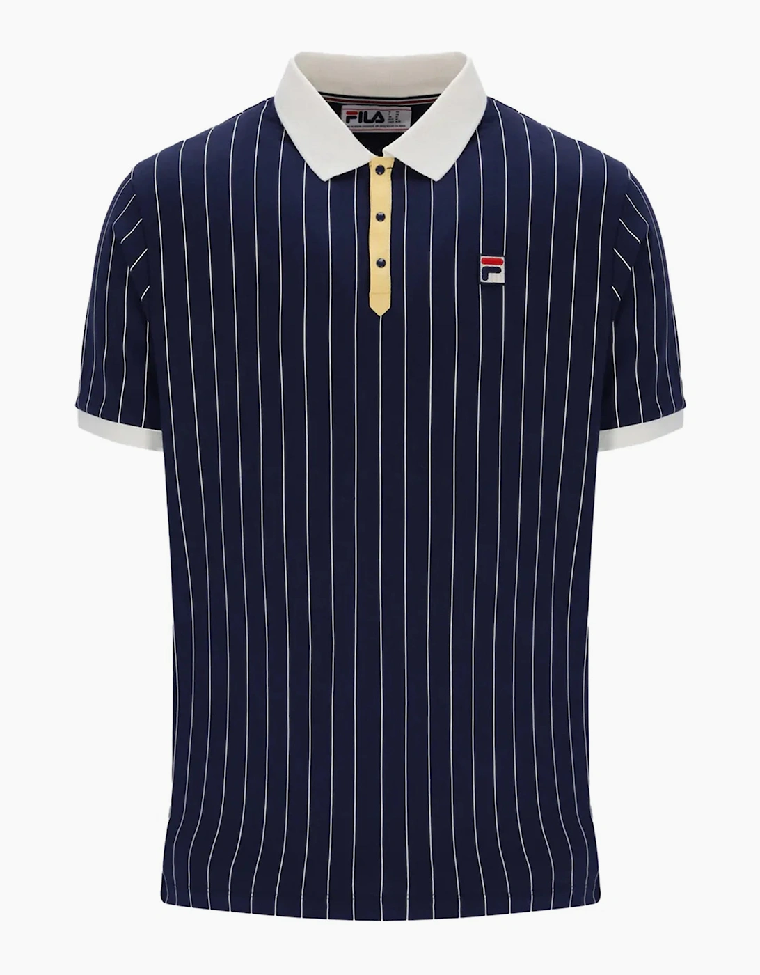 BB1 Classic Striped Polo Shirt Navy/Raffia/Gardenia, 5 of 4