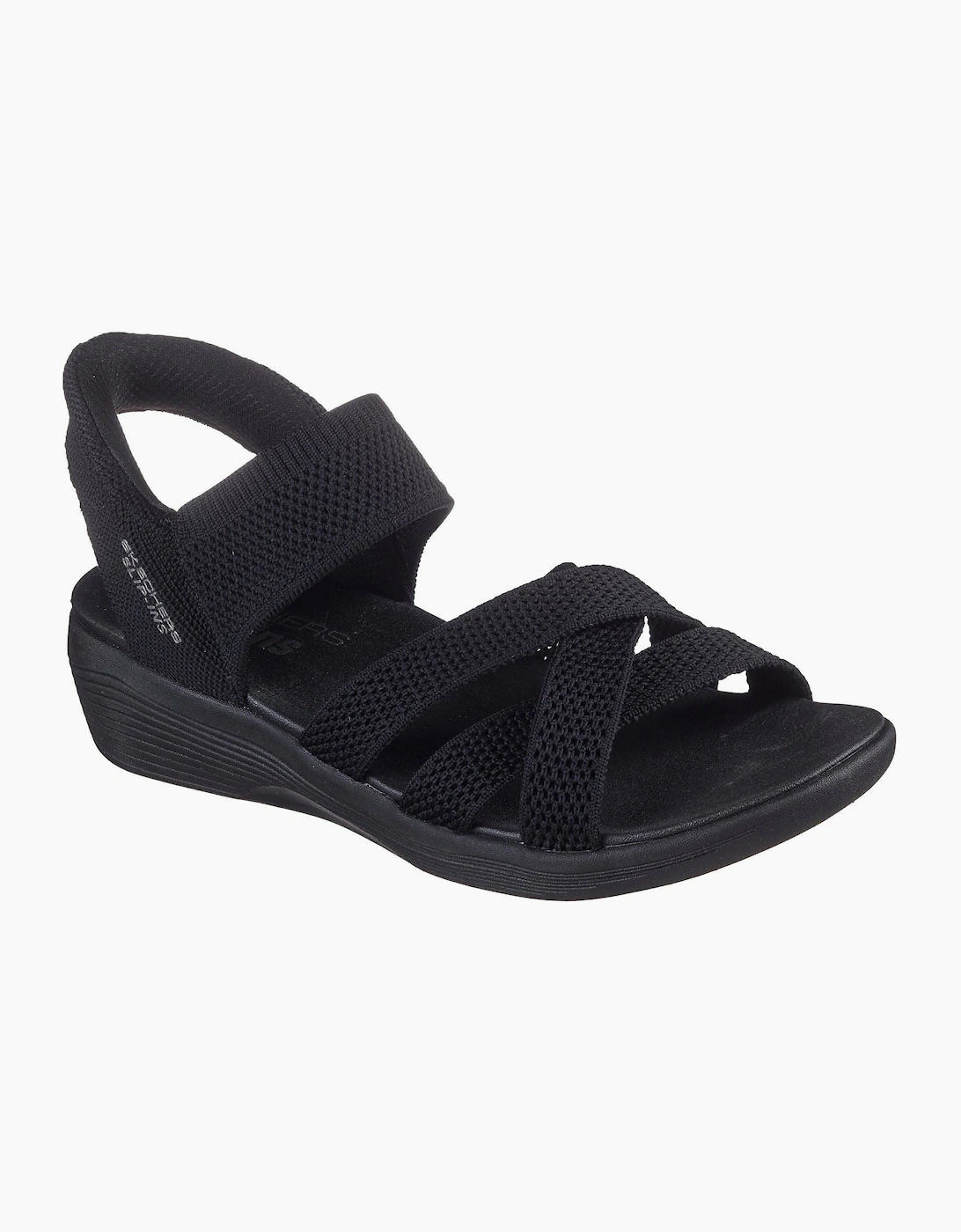 Arya - Cooling Off Polyester Women's Black Sandals, 6 of 5