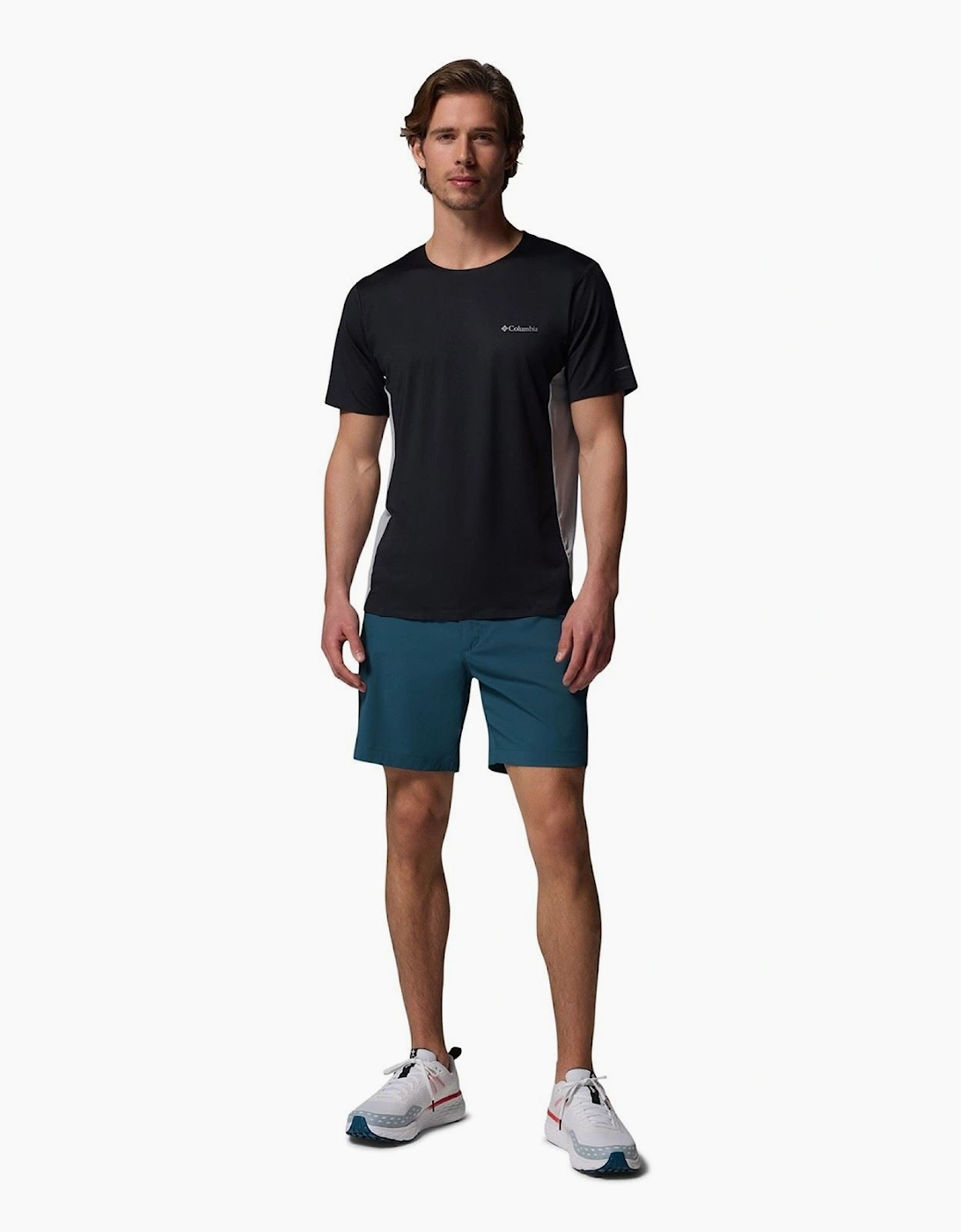 Three Pitch SS Crew Polyester Men's Black Activewear T-Shirts