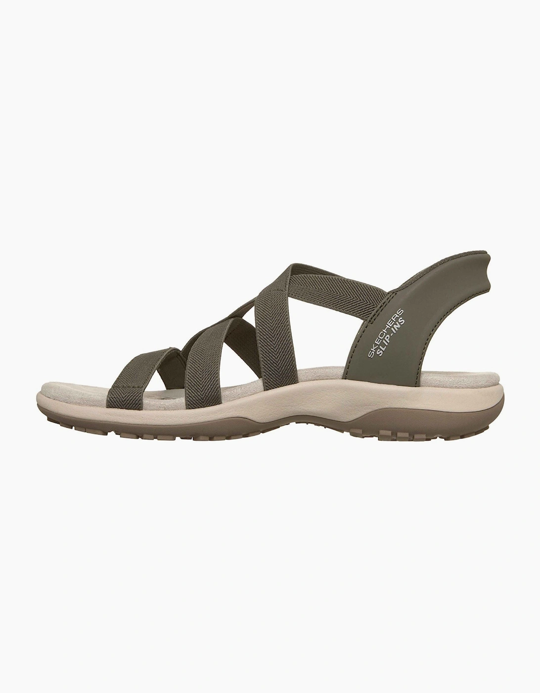 Reggae Slim Stretch Flex Textile Women's Olive Sandals