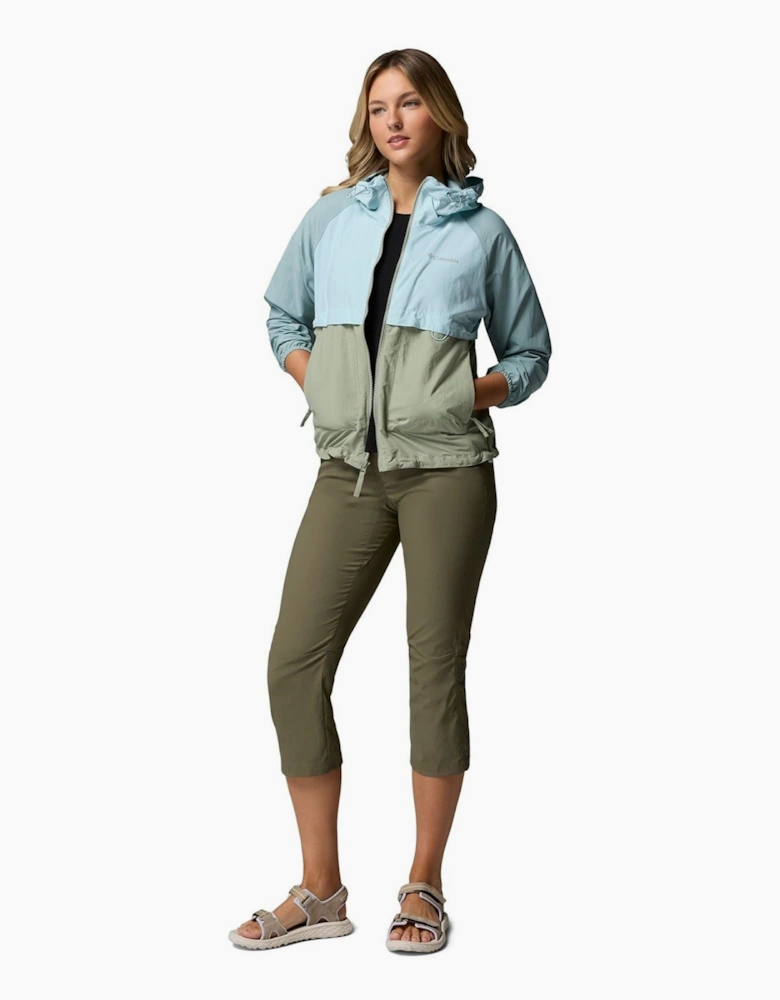 Spire Valley Women's Green Windbreaker Jackets